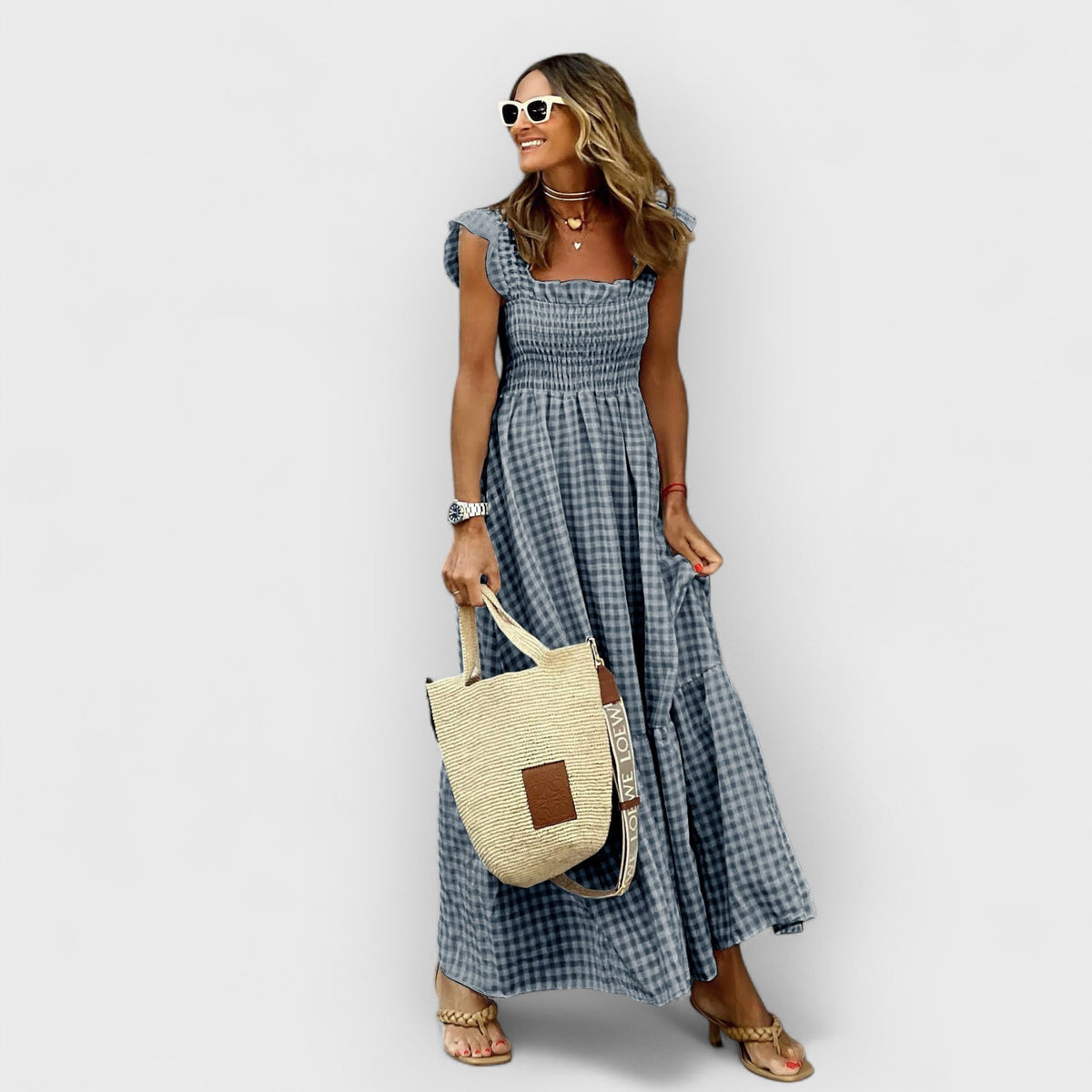 Belle | Puff Sleeve Maxi Dress