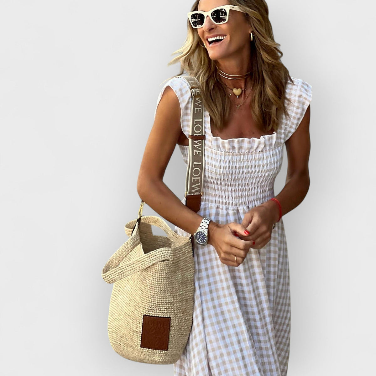 Belle | Maxi Vestido Con Mangas Abullonadas