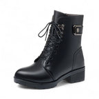 Filly - Botines Negras Forradas de Lana para Mujer