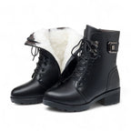 Filly - Botines Negras Forradas de Lana para Mujer
