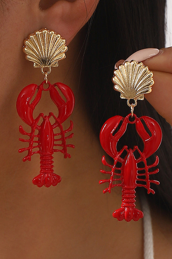 Pendientes y Collar de Langosta de Temporada