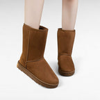 Evy - Botas Forradas Suaves y Confortables Media Caña para Mujer