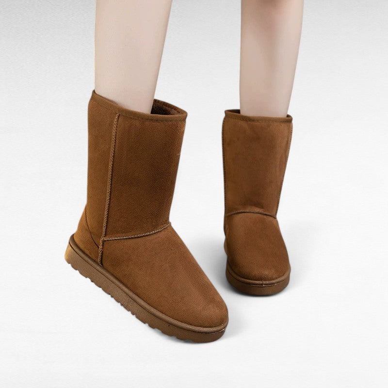 Evy - Botas Forradas Suaves y Confortables Media Caña para Mujer