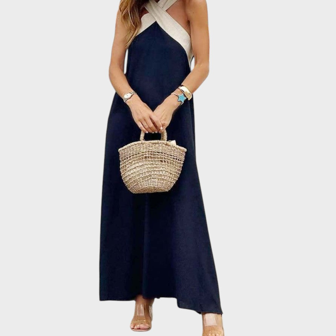 Sienna | Crossover neck dress