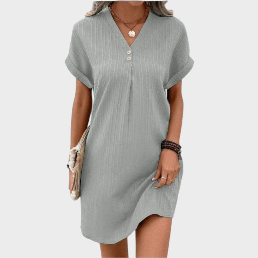 Atália | Cómodo vestido con cuello en V - OSMARA Fashion - vista 4