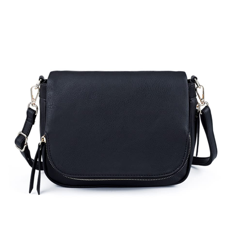 LEANA - Bolso Bandolera con Solapa