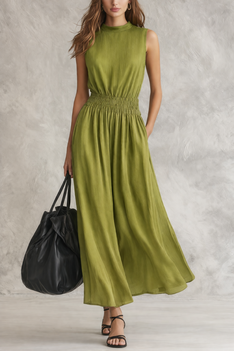 Silvina | Maxi Dress with Smocked Waist that Both Loosens and Defines