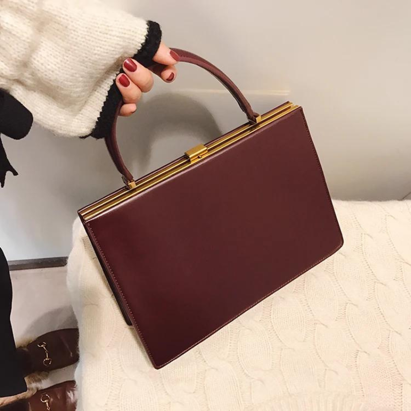 ANGIE - Vintage Smooth Leather Bag