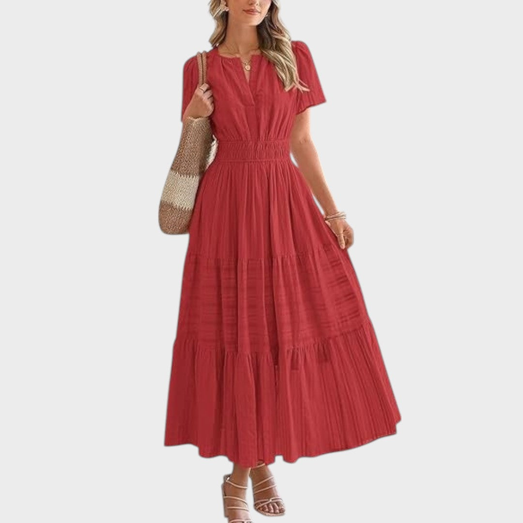 Zaza | Robe longue avec taille élastique