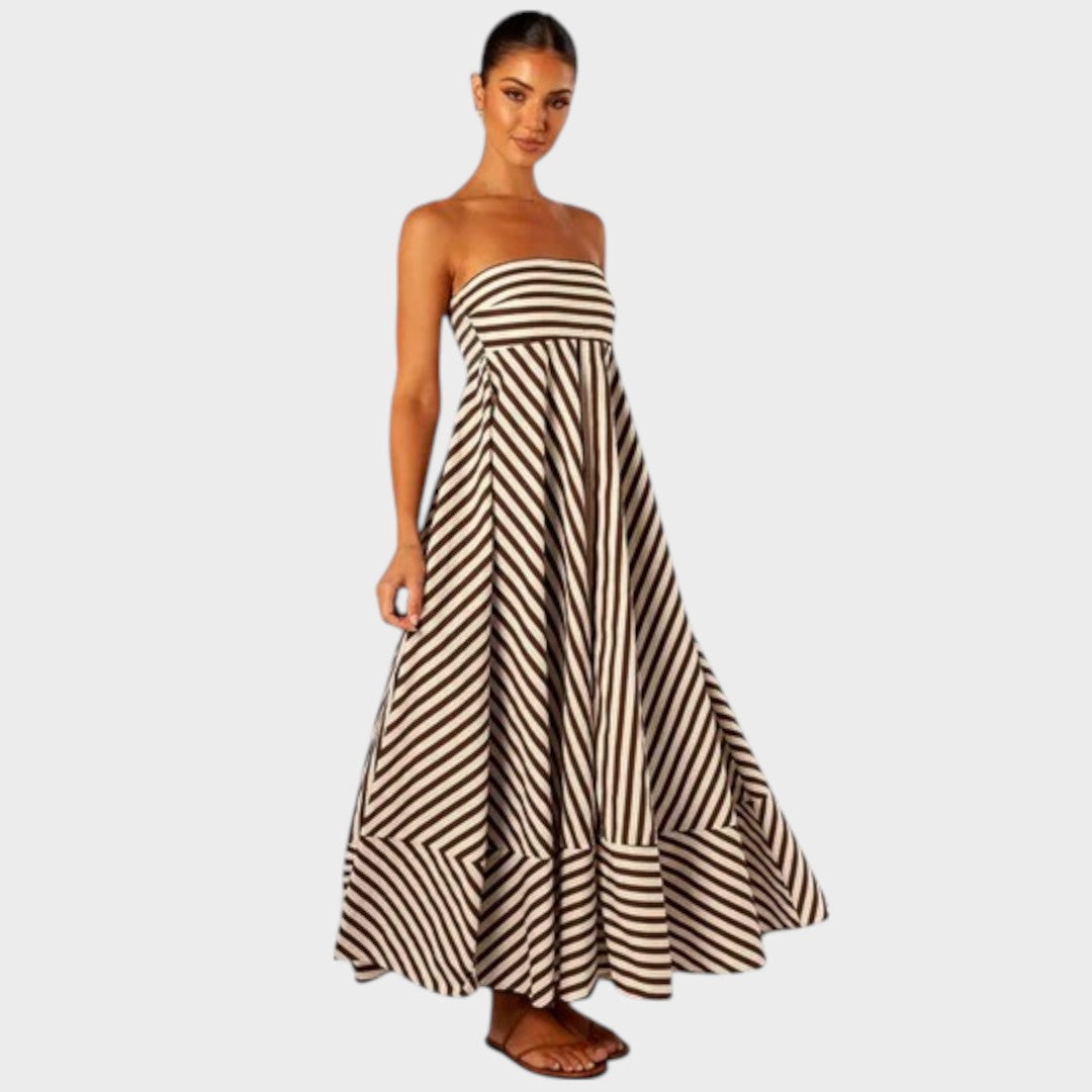 Look | Strapless Maxi Dress