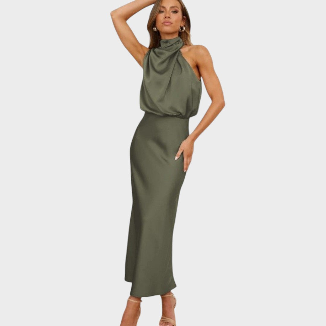 Chantal | Elegant Satin Dress