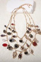 Collar Vintage de Colgante de Forma Irregular en Varias Capas