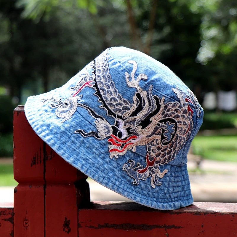 Gorro Cubo Vaquero Bordado de Estilo Étnico