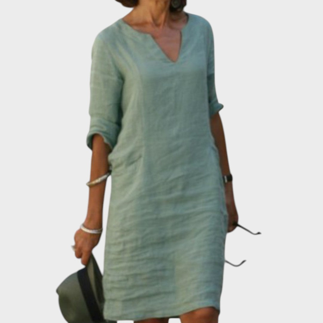 Josette | Robe élégante à décolleté en V