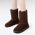 Evy - Botas Forradas Suaves y Confortables Media Caña para Mujer