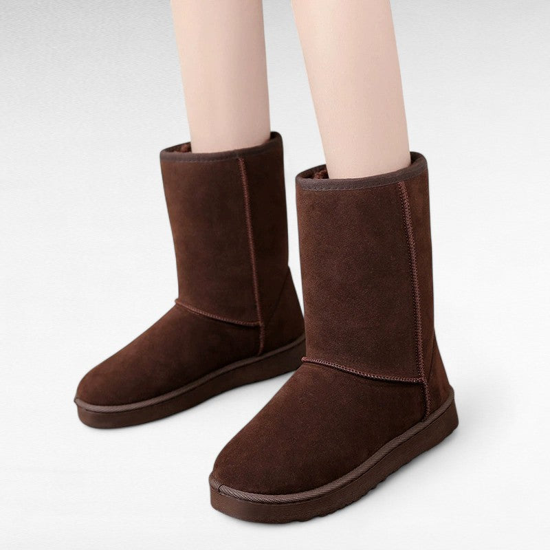 Evy - Botas Forradas Suaves y Confortables Media Caña para Mujer
