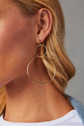 Pendientes Colgantes de Doble Aro