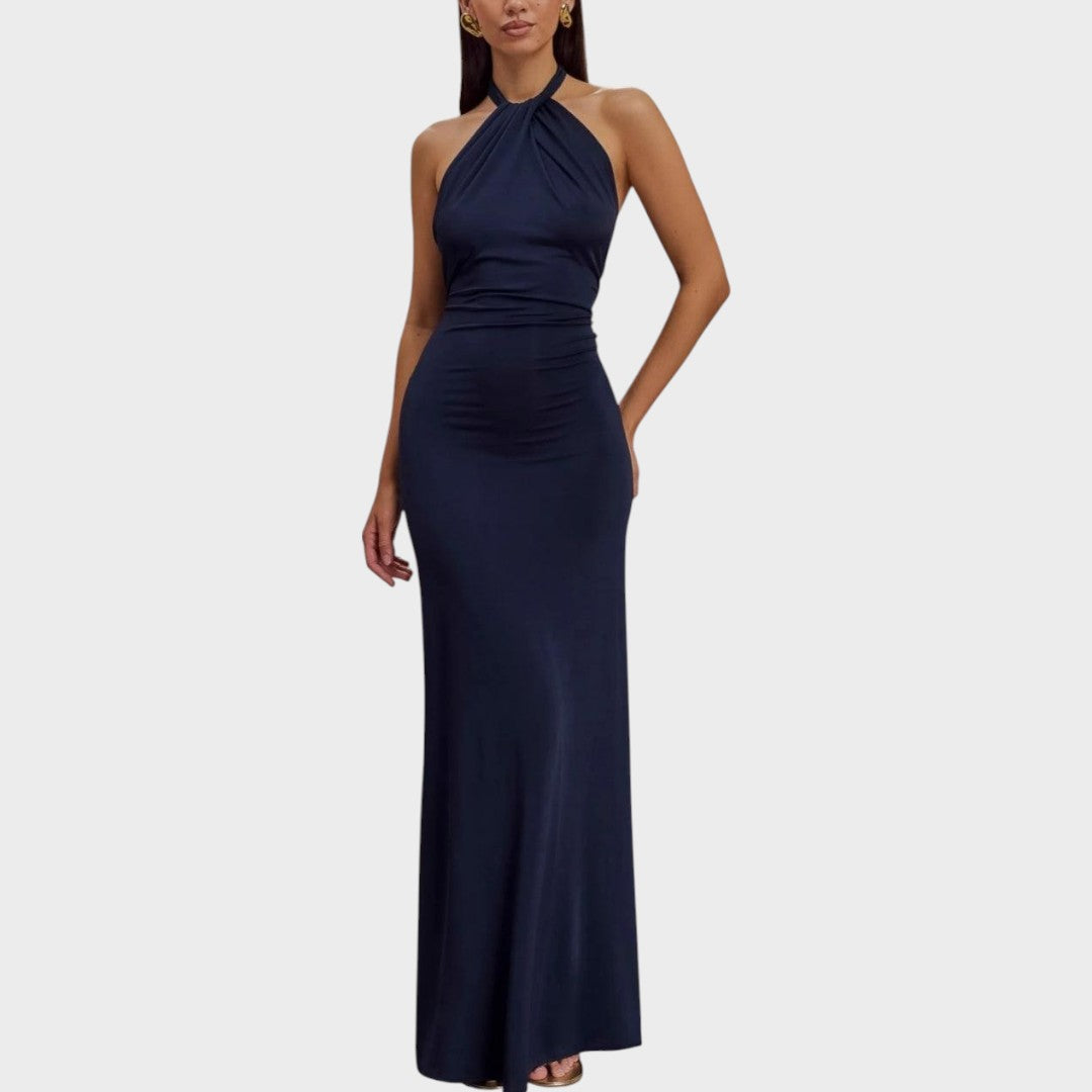 Laguna | Long Halter Neck Dress