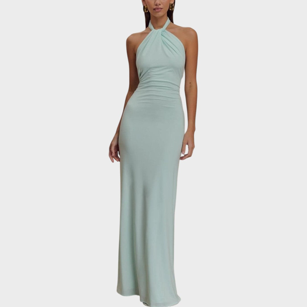 Laguna | Long Halter Neck Dress