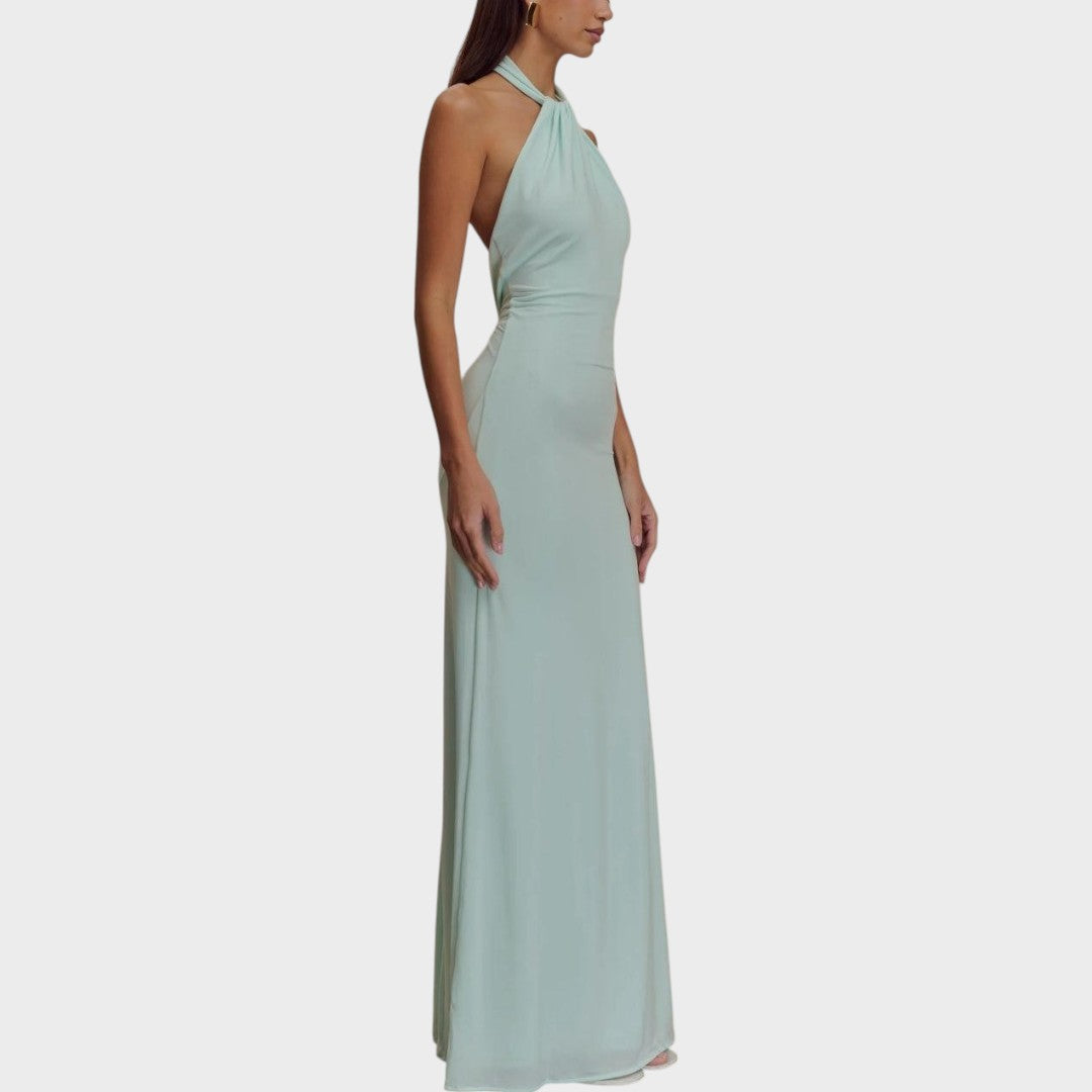 Laguna | Long Halter Neck Dress
