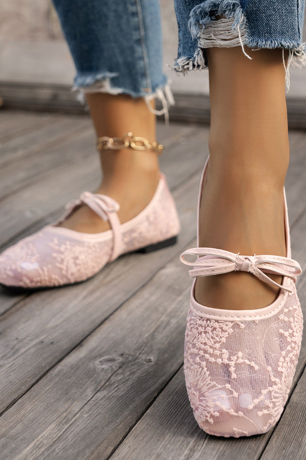 Zapatos Planos Informales con Lentejuelas Bordadas