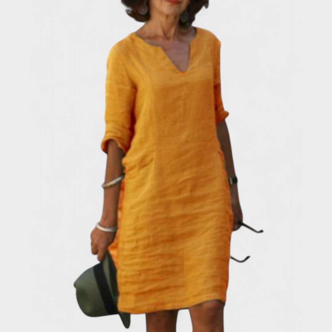 Josette | Robe élégante à décolleté en V