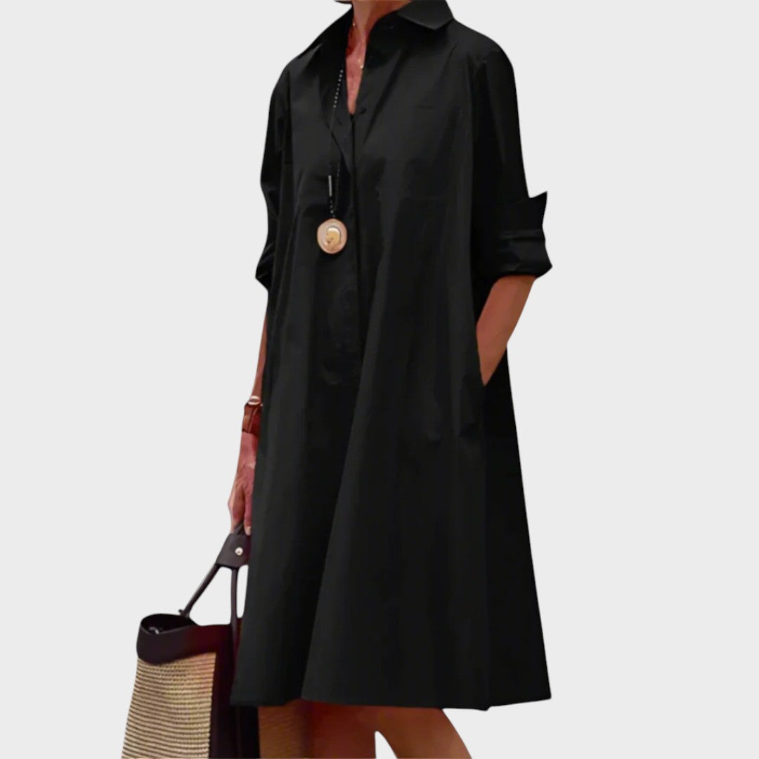 Télia | Robe Chemise Fronsée