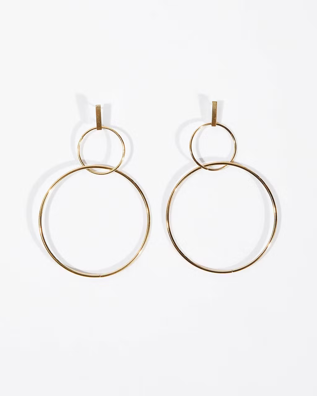 Pendientes Colgantes de Doble Aro