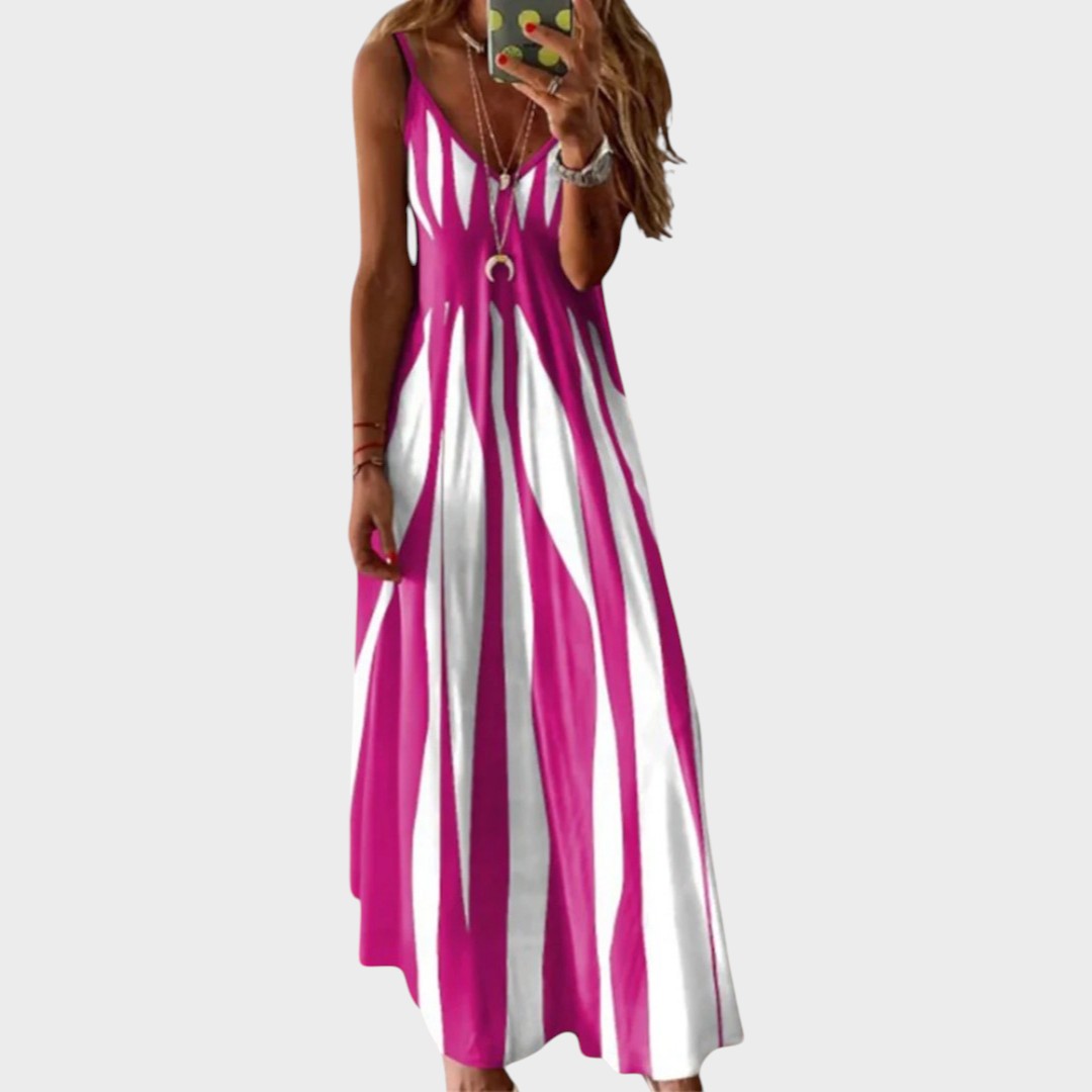 Anita | Vestido Largo a Rayas - OSMARA Fashion - vista 6