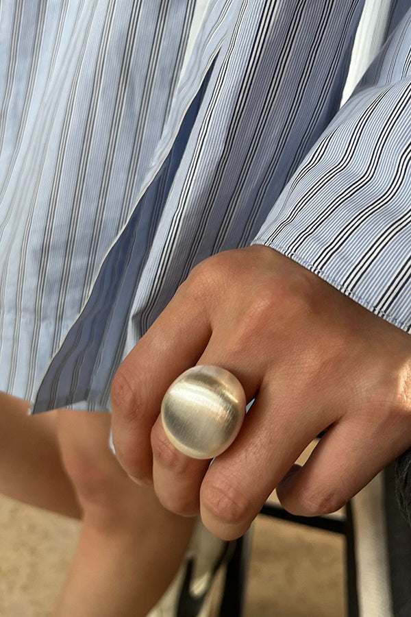 Anillo Pulido Estilo Francés Vintage