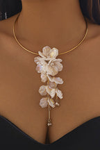 Pendientes de Sirena con Borlas Florales Nacaradas