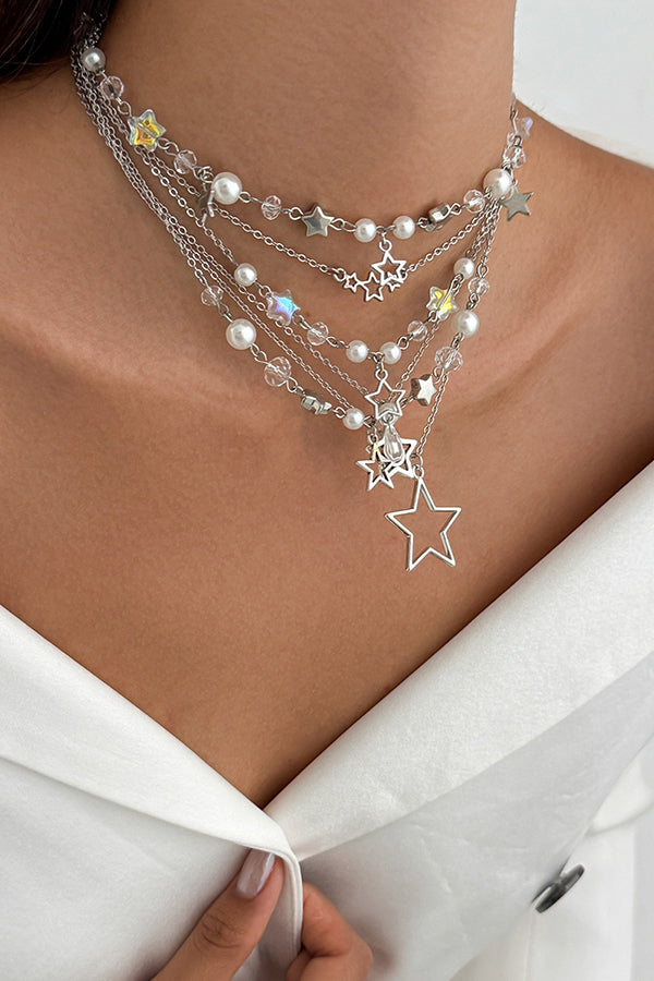 Collar de Aleación de Varias Capas Elegante