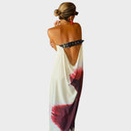 Flor | Vestido Sin Espalda Con Hebilla Ajustable