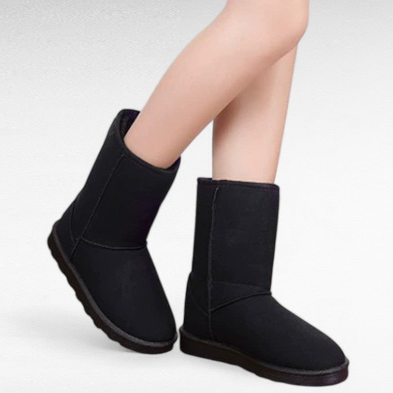 Evy - Botas Forradas Suaves y Confortables Media Caña para Mujer