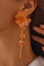 Pendientes de Sirena con Borlas Florales Nacaradas