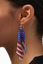 Pendientes del Día de la Independencia con Bandera Americana