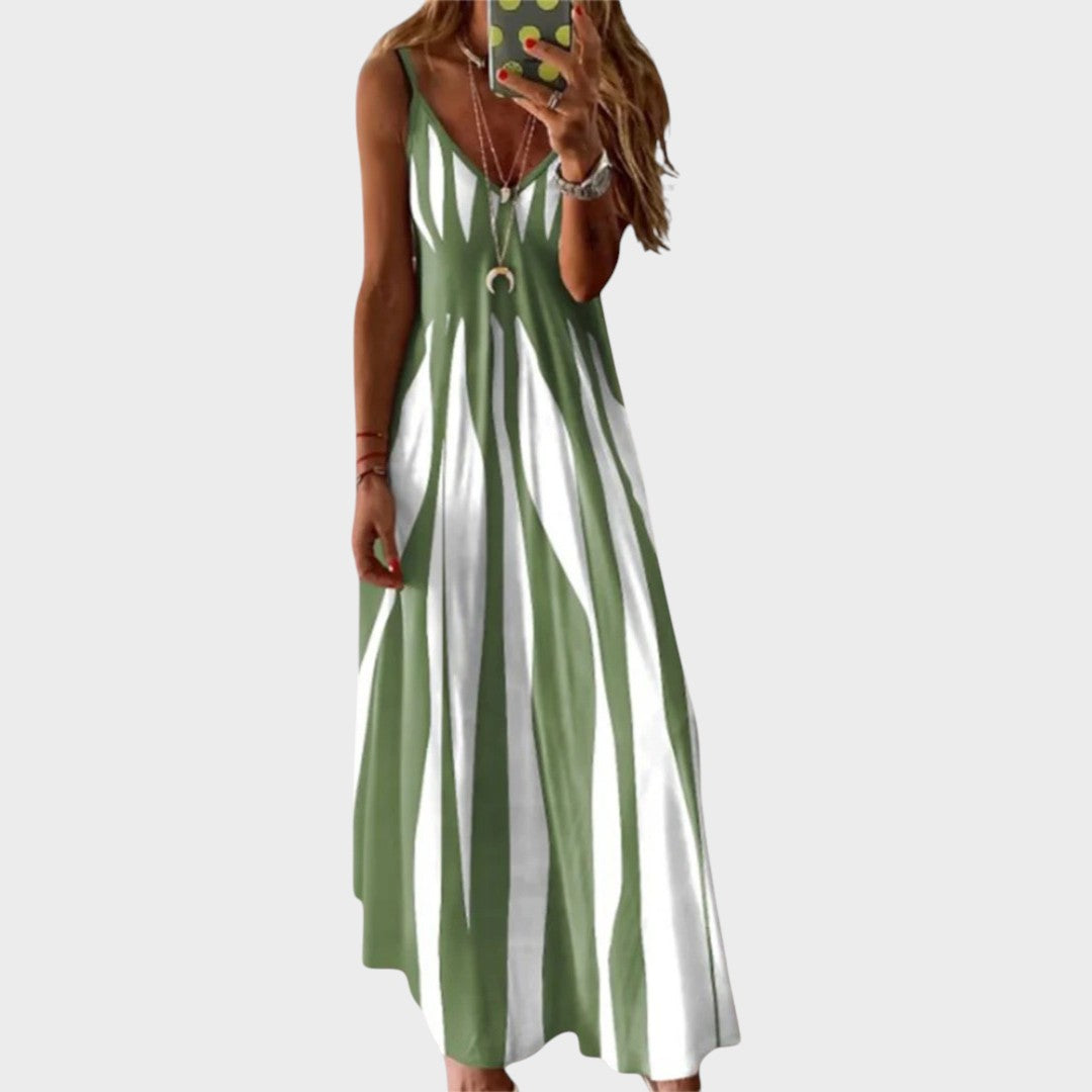 Anita | Vestido Largo a Rayas - OSMARA Fashion - vista 4