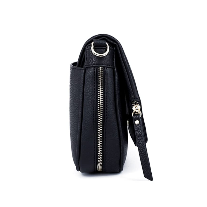 LEANA - Bolso Bandolera con Solapa