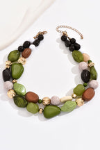 Collar de Resina Estilo Bosque Bohemio