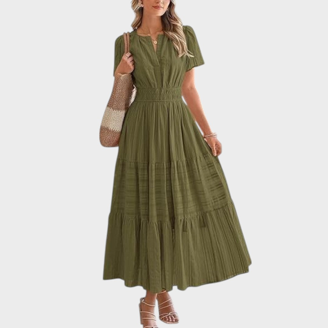 Zaza | Robe longue avec taille élastique