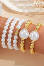 Pulsera Sencilla y Versátil de Cuentas de Perlas