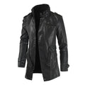 Chaqueta de cuero larga para hombre | Estilo único