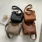 CAMILLE - Bolso Bandolera Grande de Piel Flexible Grabada