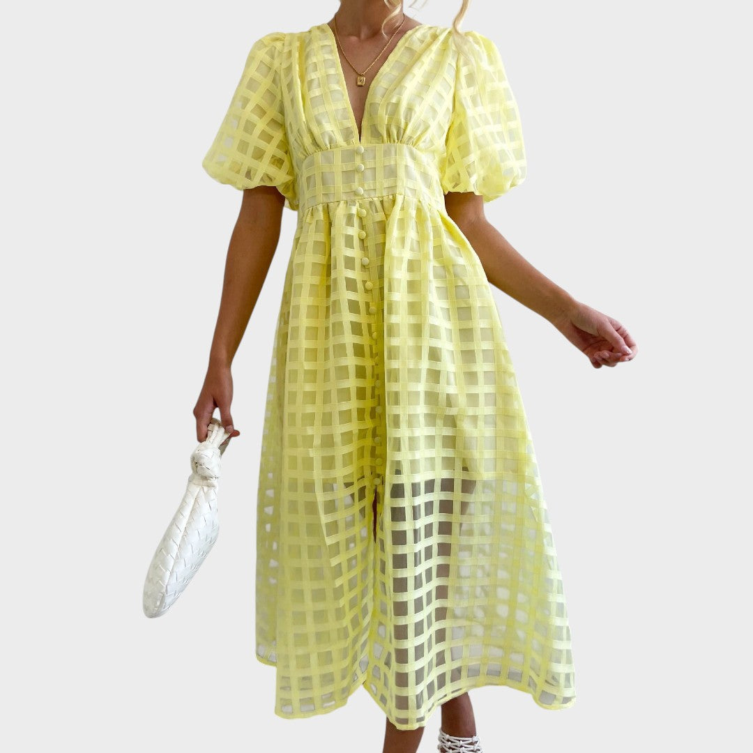 Julia | Lace dress with flared sleeves