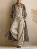 Rebecka | Conjunto Bohemio de 3 Piezas con Cárdigan Largo - OSMARA Fashion