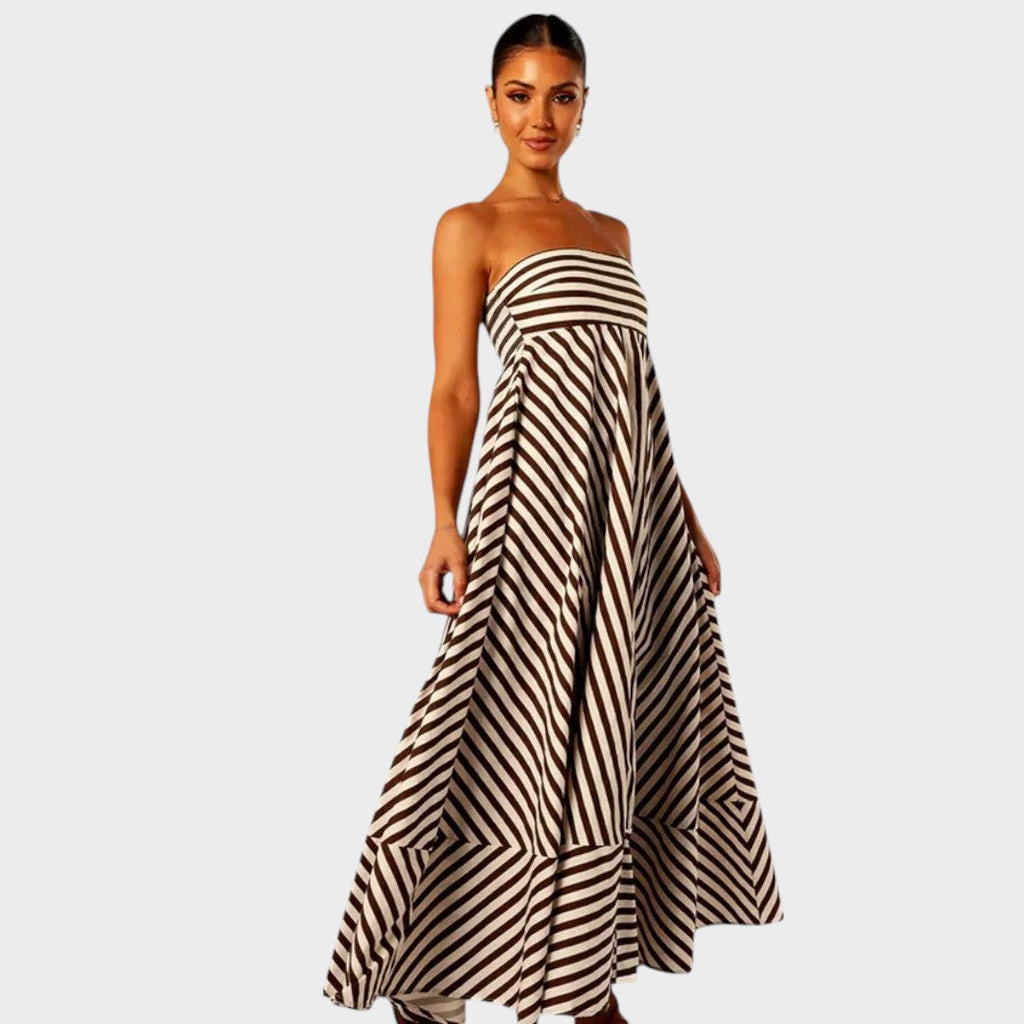 Look | Strapless Maxi Dress