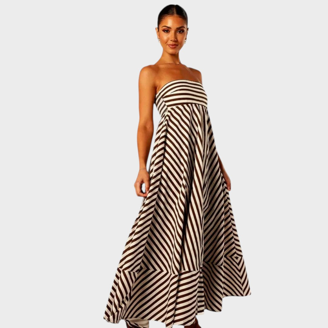 Look | Strapless Maxi Dress