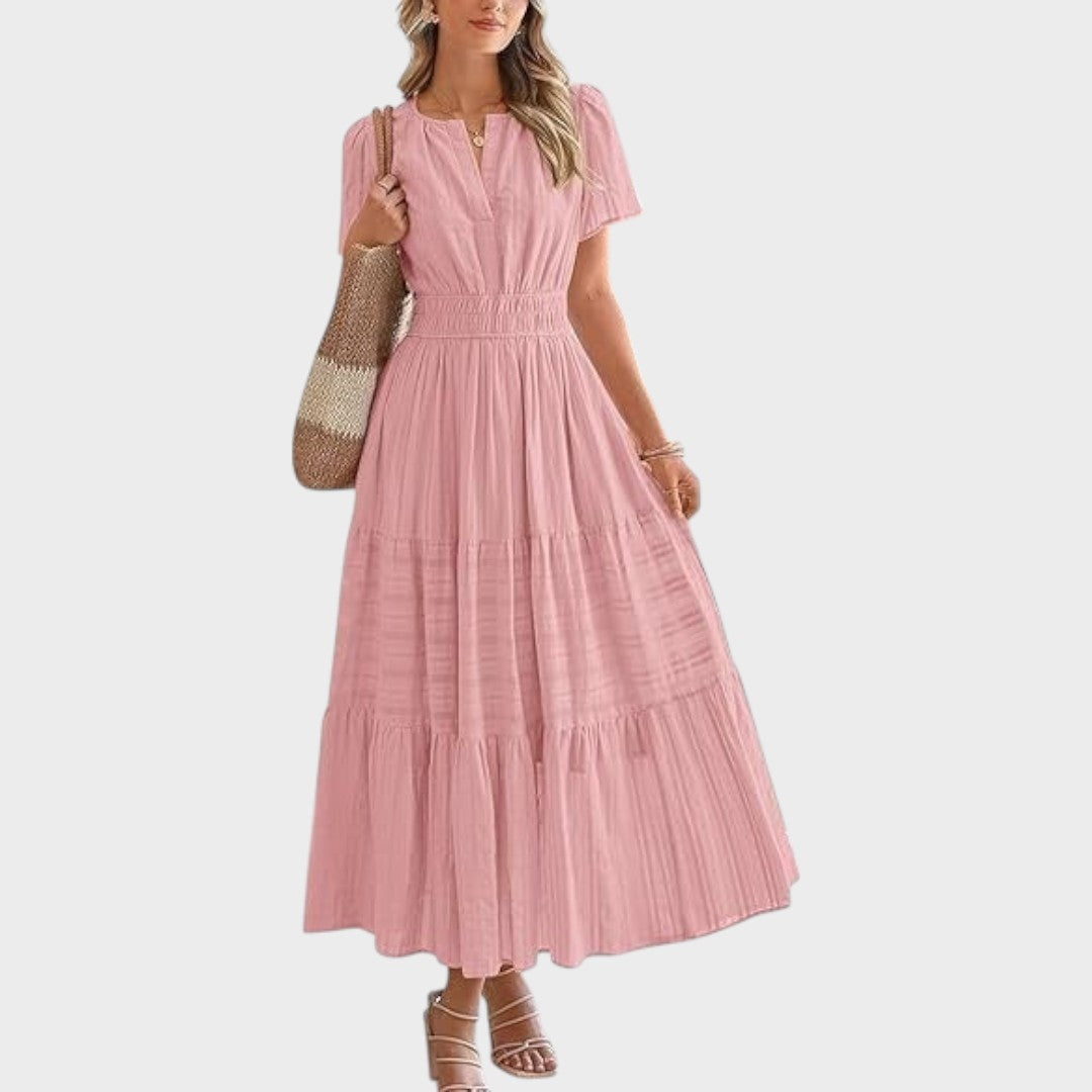 Zaza | Robe longue avec taille élastique