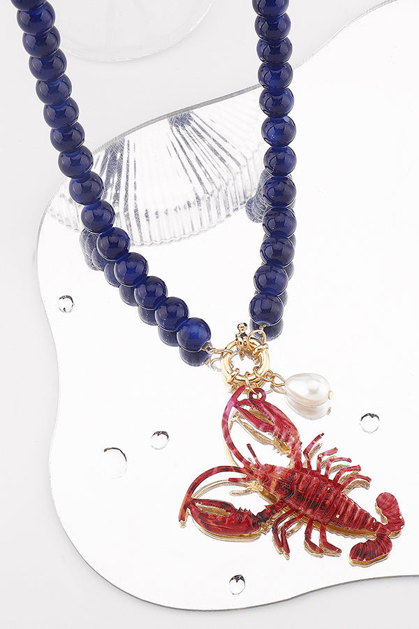 Pendientes y Collar de Langosta de Temporada