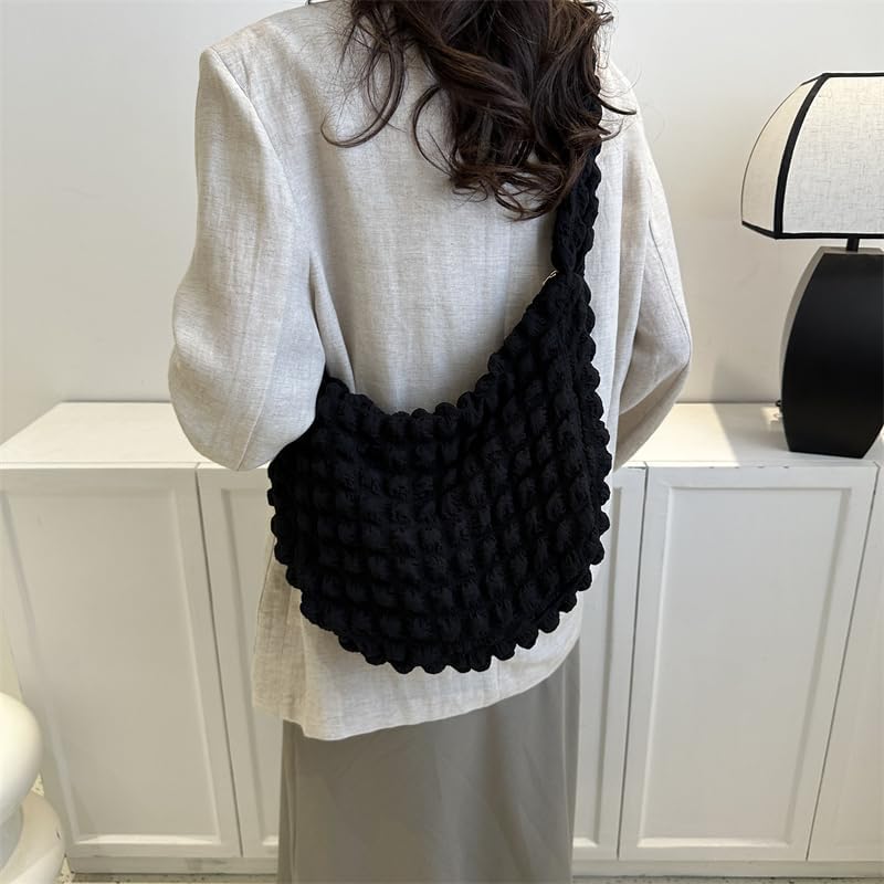 POUF - Bolso Bandolera de Cuadros